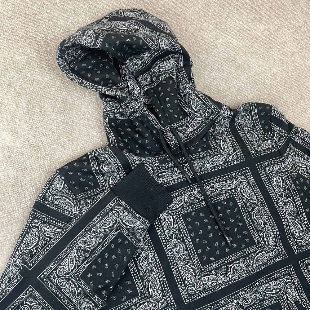 Conspiracy By WeSC Sweatshirts Mens Multicolor Bandana Print Fleece Lined Hooded
